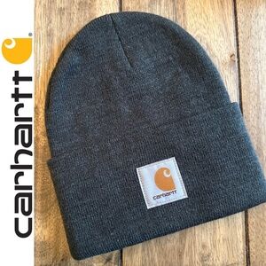 Carhartt Stretch Acrylic Knit Cuffed Beanie Unisex Coal Heather One Size